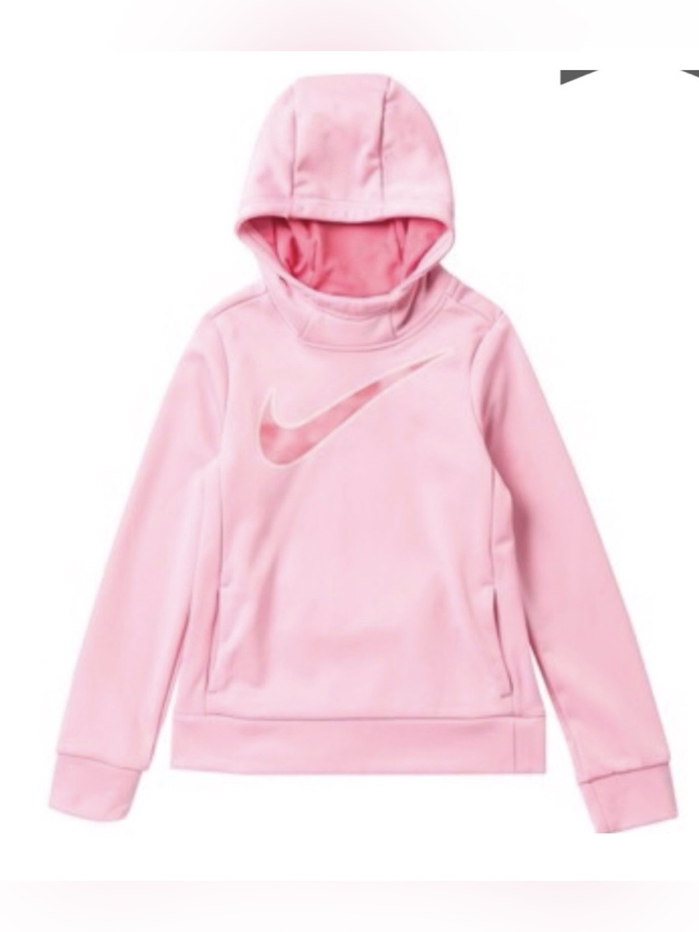 Nike Girls Light Pink Hooded Pullover Sweatshirt